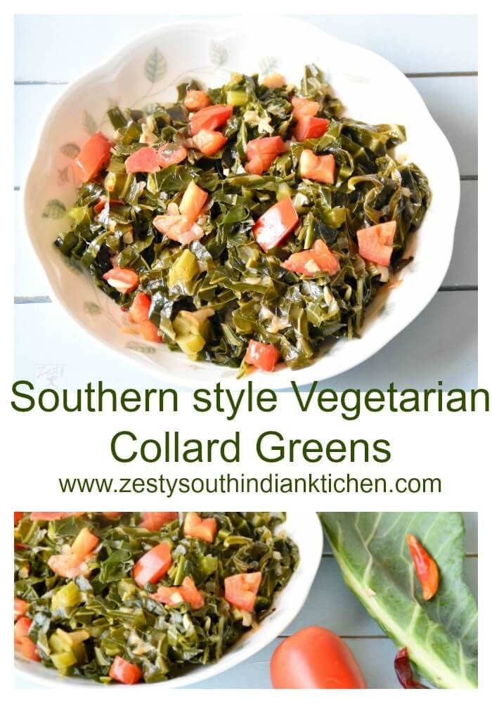 Vegetarian Collard Greens Recipes
 Southern Style Ve arian Collard Greens