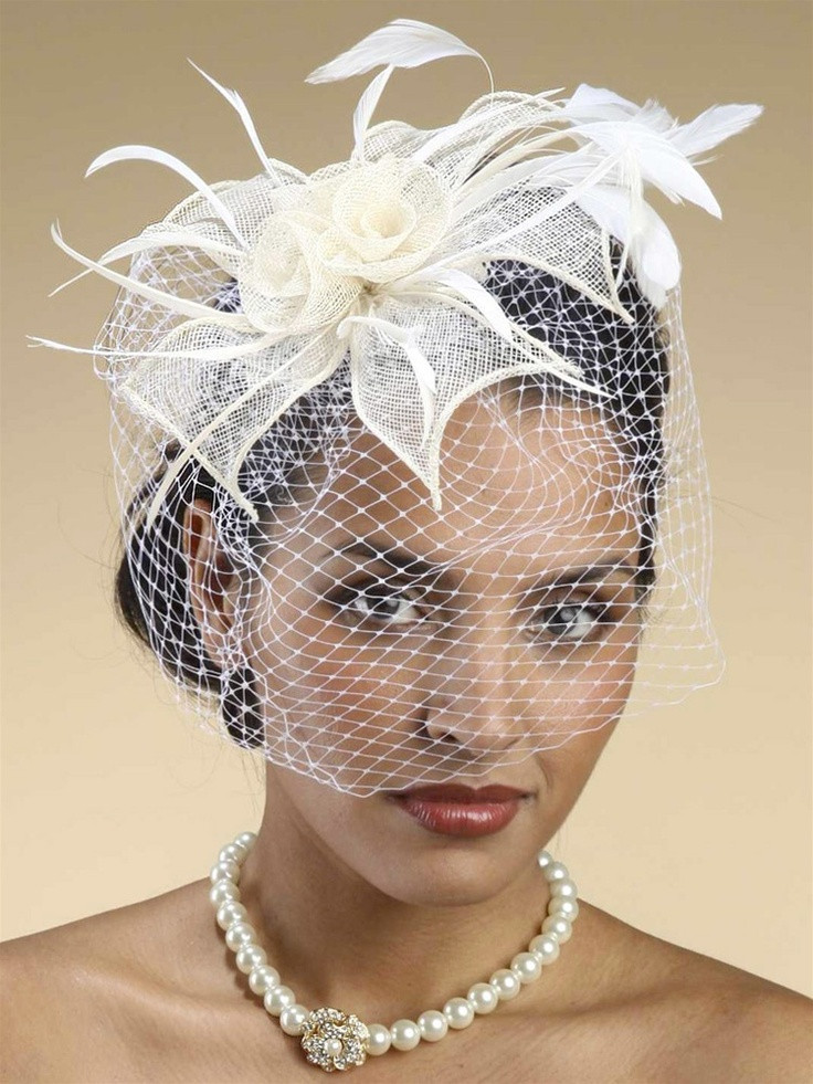 Veil Hats Weddings
 170 best Fascinators for Weddings images on Pinterest