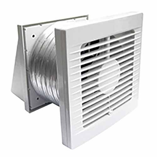 Venting Bathroom Fan Through Wall
 Manrose Thru Wall Fan Kit Standard Heat Light Extractor