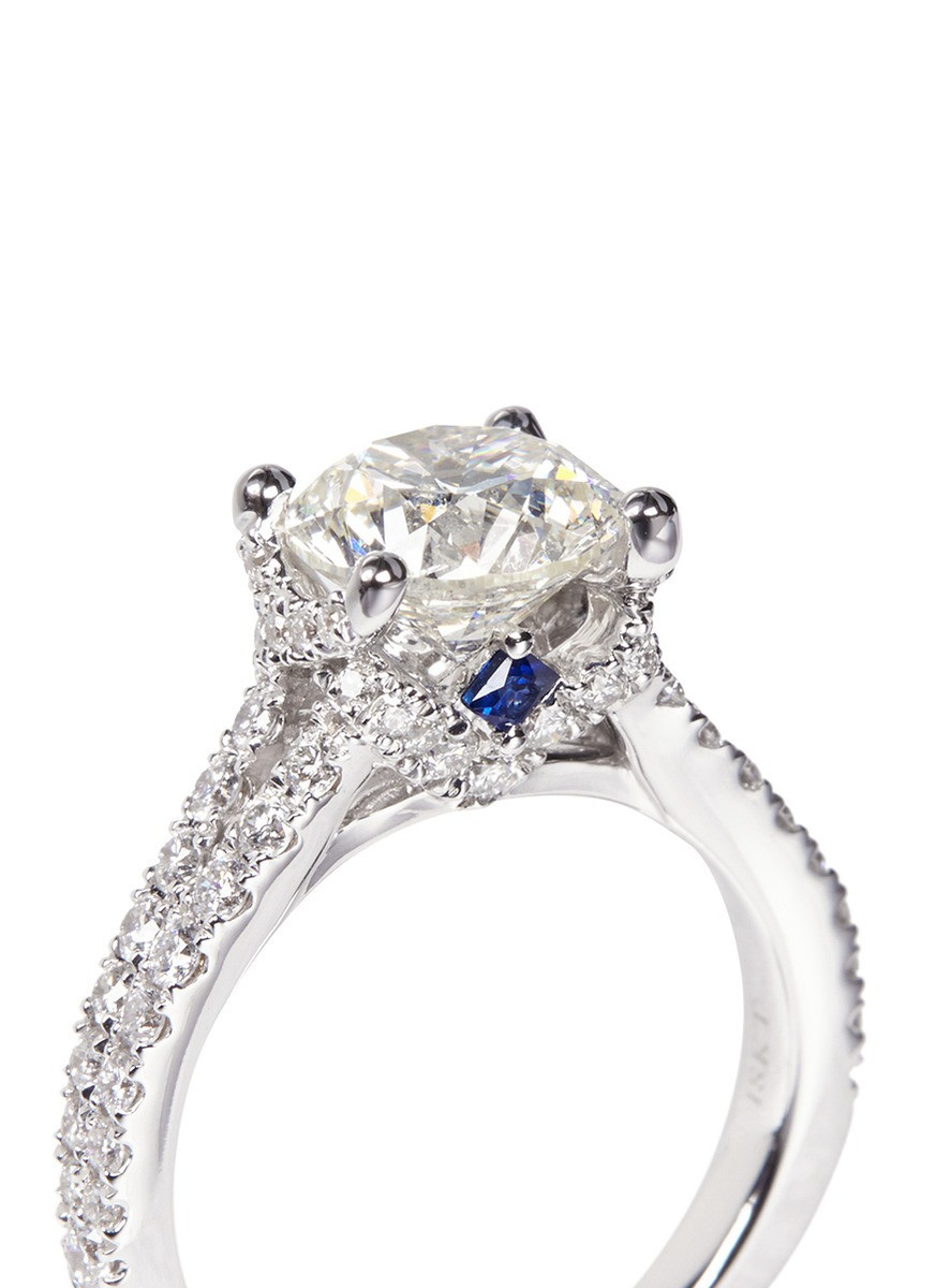 Vera Wang Wedding Ring
 Lyst Vera Wang Love Boutique Diamond Engagement Ring in