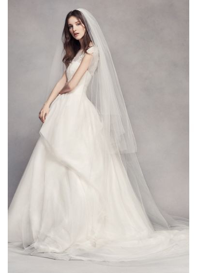 Vera Wang Wedding Veil
 Two Tier Tulle Cathedral Veil