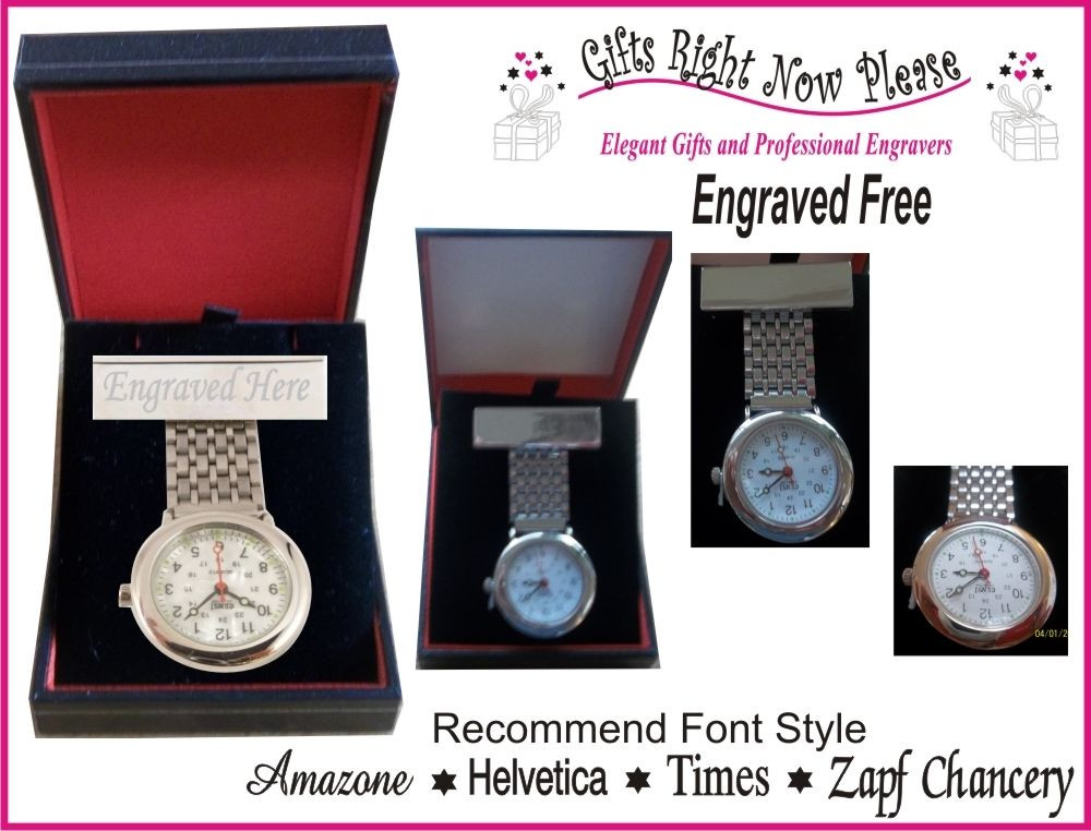 Vet School Graduation Gift Ideas
 Engraved Silver Plated Vet Veterinary Nurse Watch