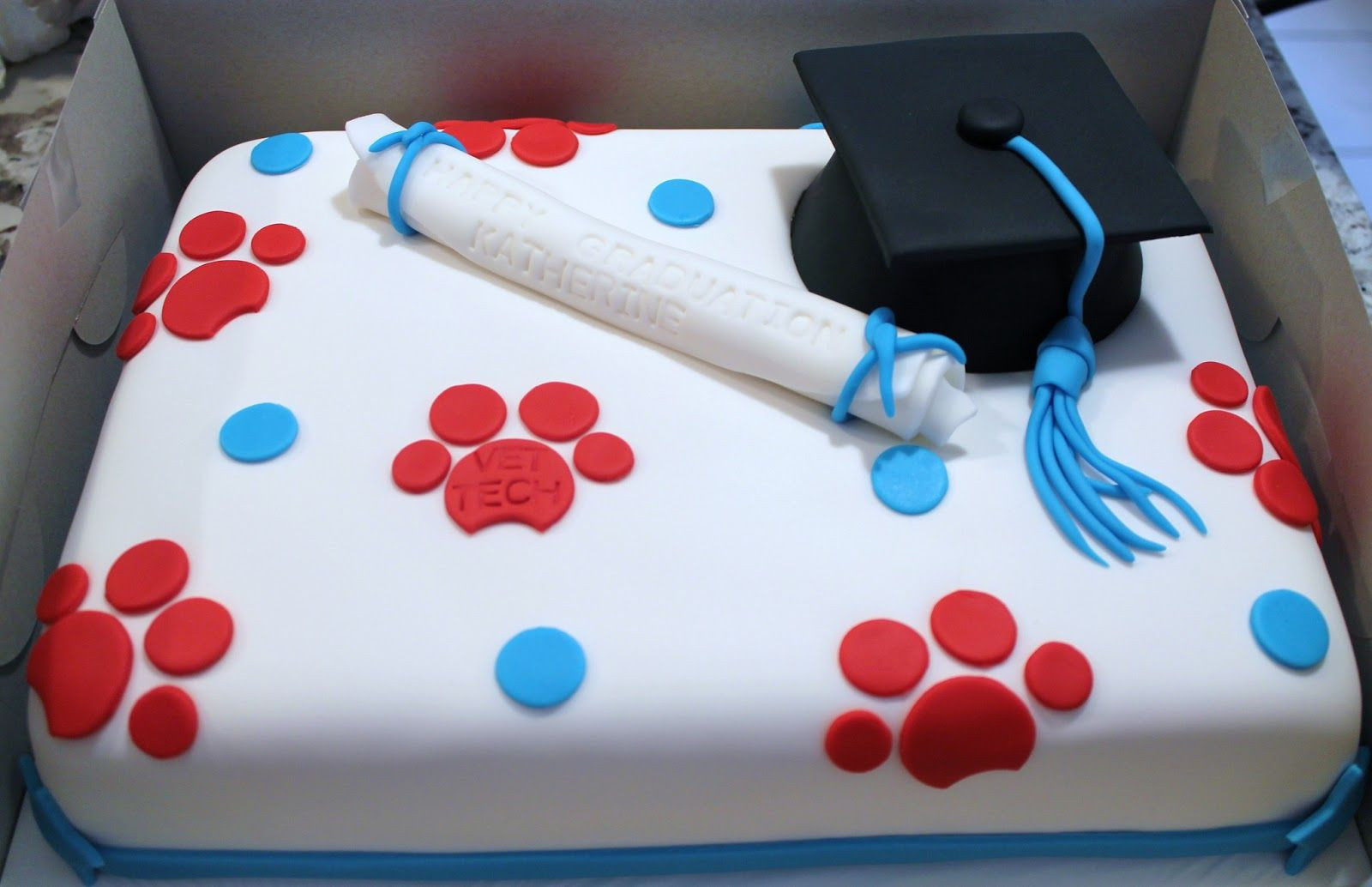 Veterinarian Graduation Party Ideas
 Vet tech graduation cake Cake