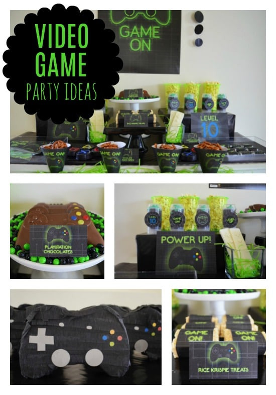 Video Game Birthday Party Ideas
 Super Cool Gamer Birthday Party Pretty My Party Party