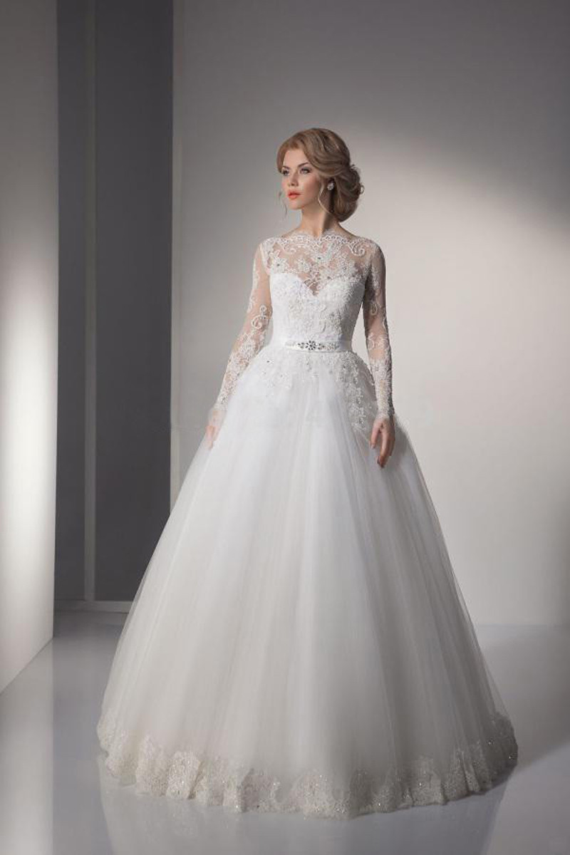 Vintage Ball Gown Wedding Dresses
 y Lace ball gown Wedding Dresses 2015 long sleeve