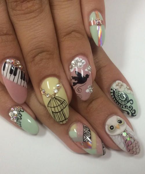 Vintage Nail Designs
 Endless Madhouse Gorgeous Vintage Nail Art Designs