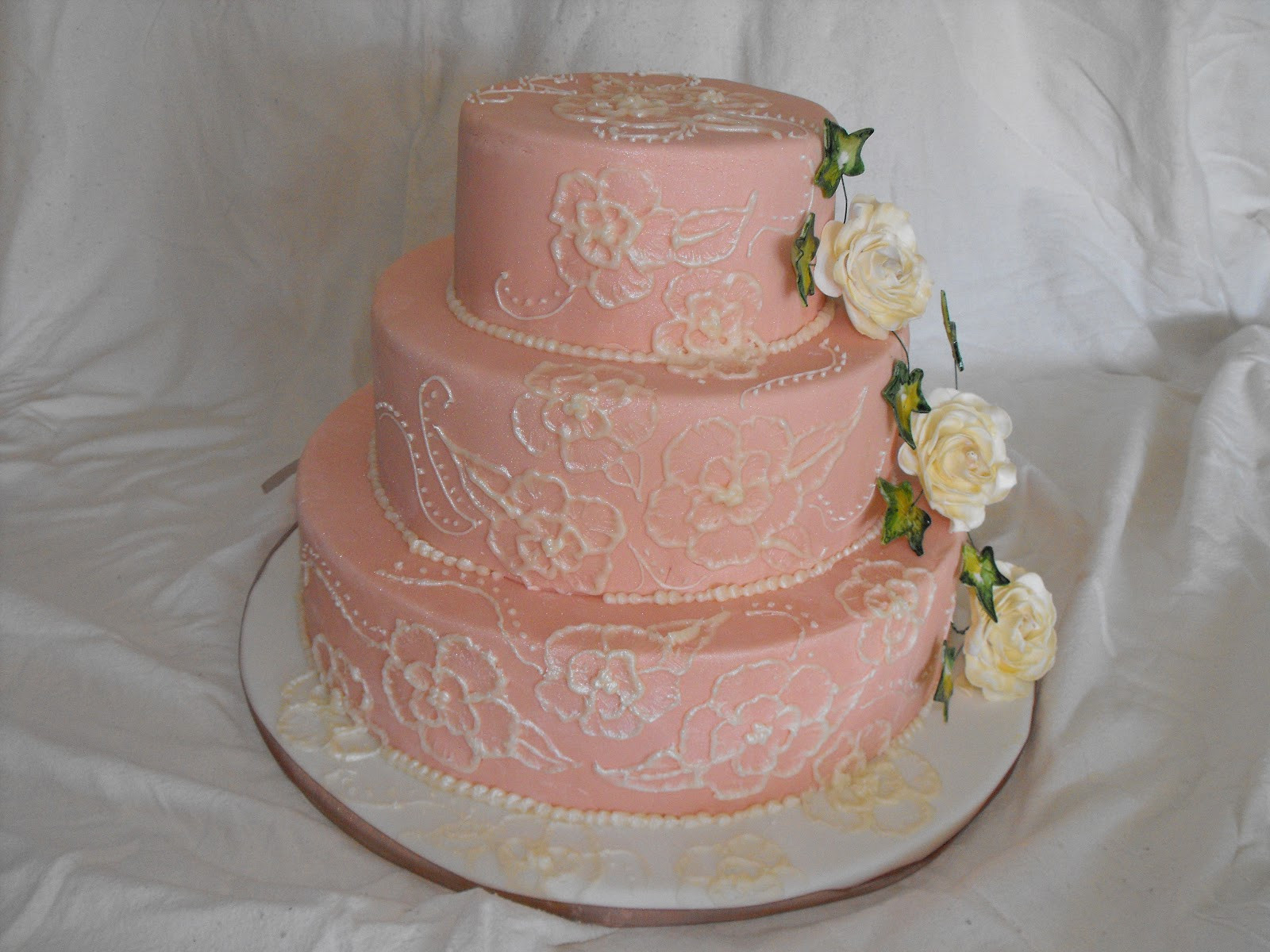 Vintage Style Wedding Cakes
 Caroline s Cake Craft Vintage Style Wedding Cake