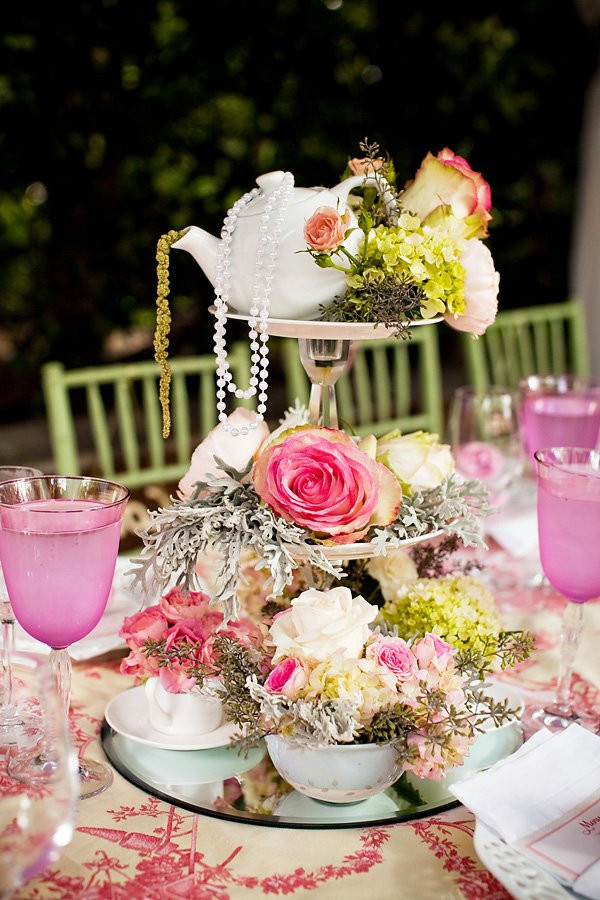 Vintage Tea Party Ideas
 Outdoor Vintage Lace Tea Party Bridal Shower Bridal