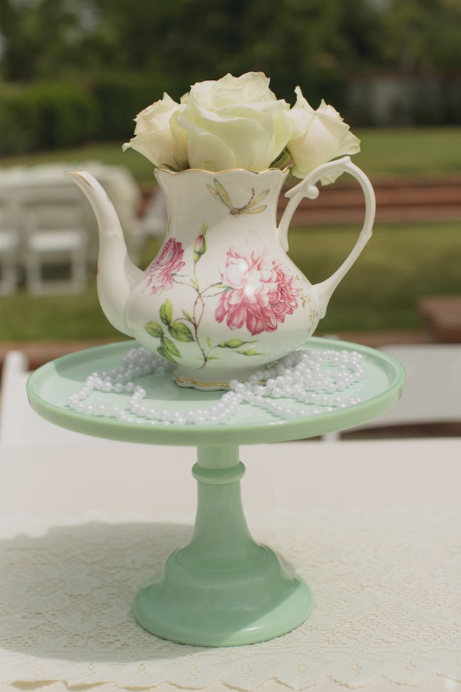 Vintage Tea Party Ideas
 Mint and Pink Vintage Tea Party Pretty My Party