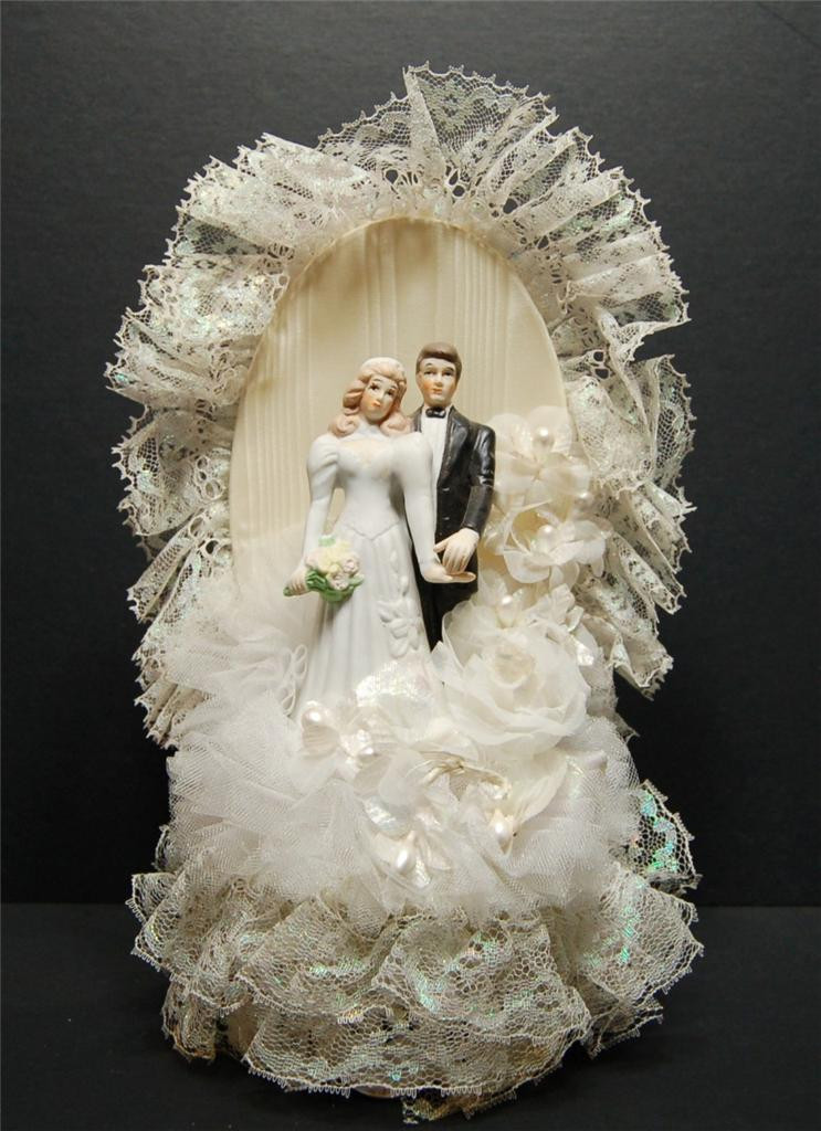 Vintage Wedding Cake Topper
 Wedding Cake Topper Vintage Bride Groom Porcelain Figures