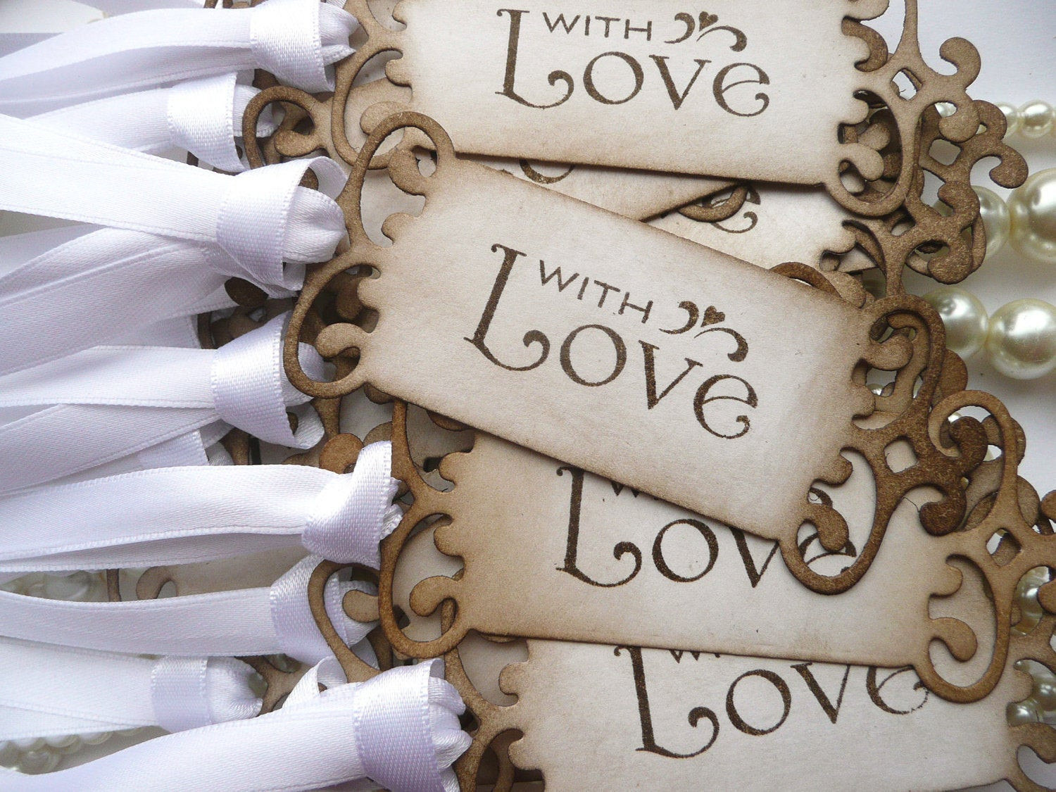 Vintage Wedding Favors
 Wedding Favor Tags With Love Set of 75 Vintage Look Choice