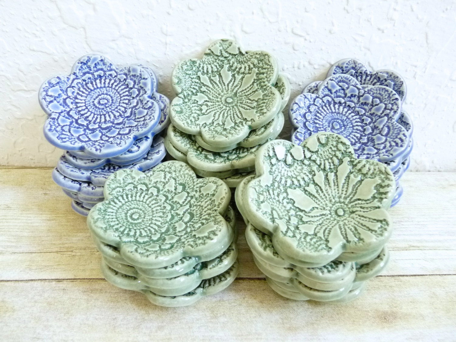 Vintage Wedding Favors
 Vintage Lace Ceramic Wedding Favor Dishes Custom Order for