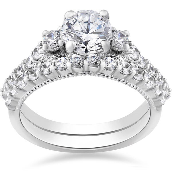 Vintage Wedding Rings For Sale
 Shop 14k White Gold 2 ct TDW Diamond Clarity Enhanced