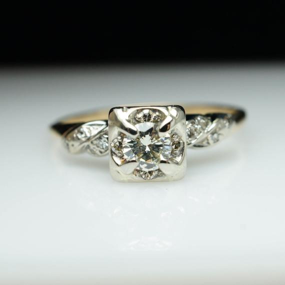 Vintage Wedding Rings For Sale
 Items similar to SALE Vintage Engagement Ring Art Deco