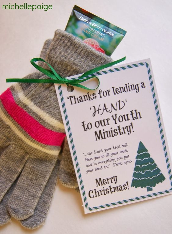 Volunteer Thank You Gift Ideas
 Volunteer thank you t idea using winter gloves and hand