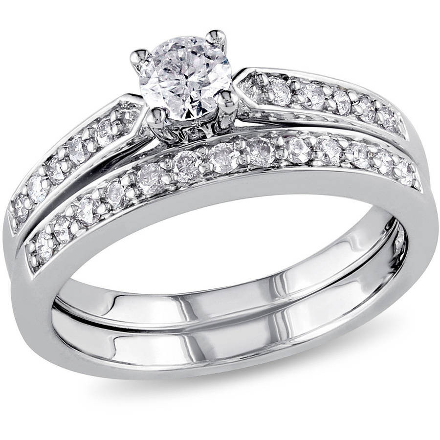 Wal Mart Wedding Rings
 Miabella 1 2 Carat T W Diamond Sterling Silver Bridal