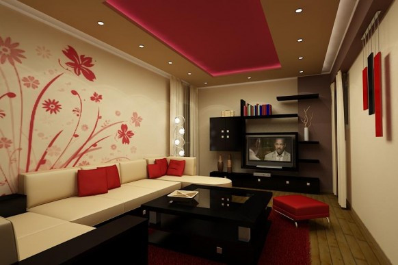 Wall Designs For Living Room
 Wall Decorating designs Living Room Wall Decoration