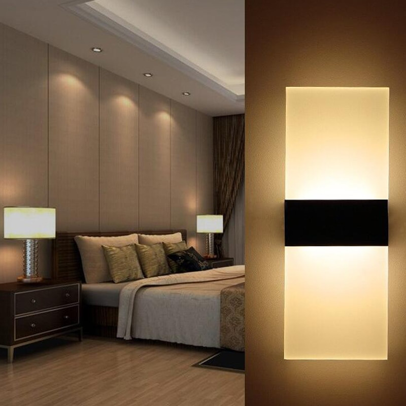 Wall Lights Bedroom
 Modern LED Wall Lamp Acryl Metal Home Lighting Bedroom