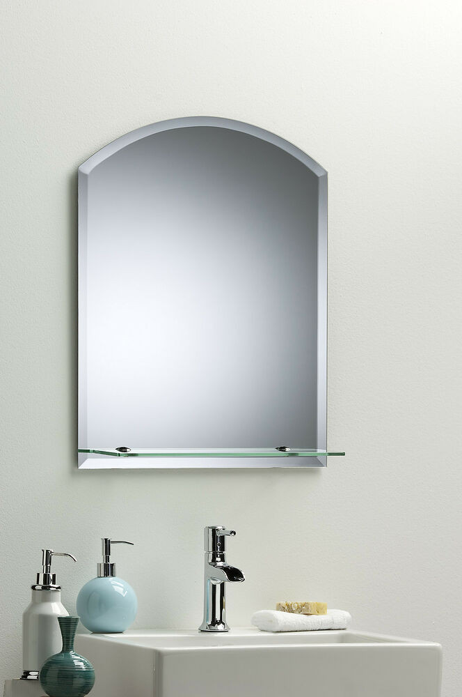 Wall Mirror For Bathroom
 BATHROOM WALL MIRROR Modern Stylish ARCH With Shelf And