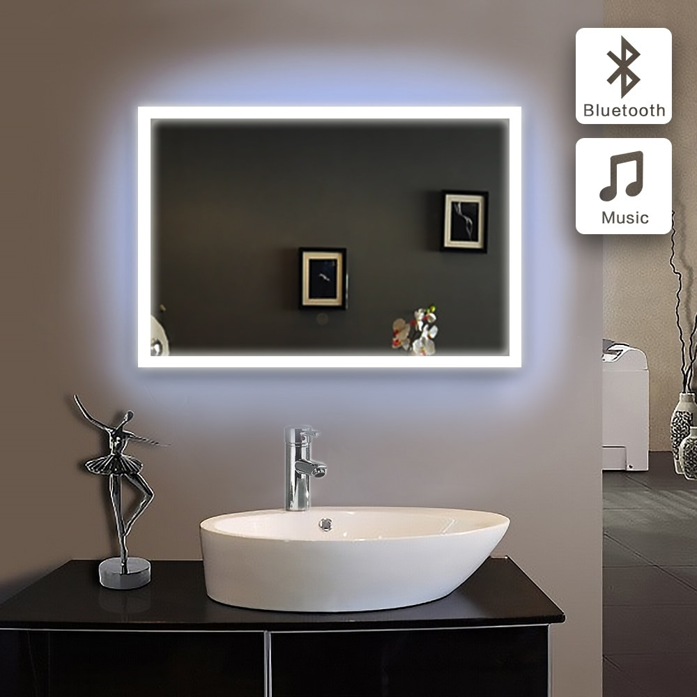 Wall Mirror For Bathroom
 50x70cm bath mirror in bathroom Bluetooth ILLUMINATED LED