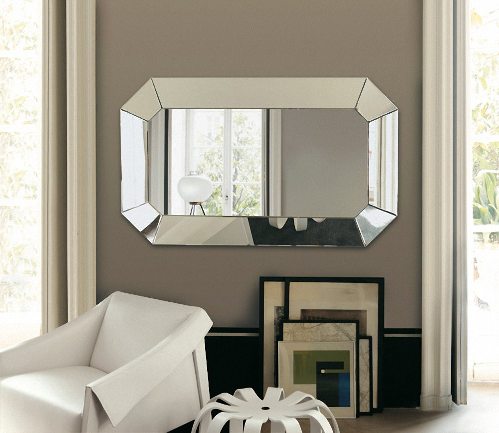 Wall Mirror For Living Room
 Black frame wall mirror decorating with mirrors for