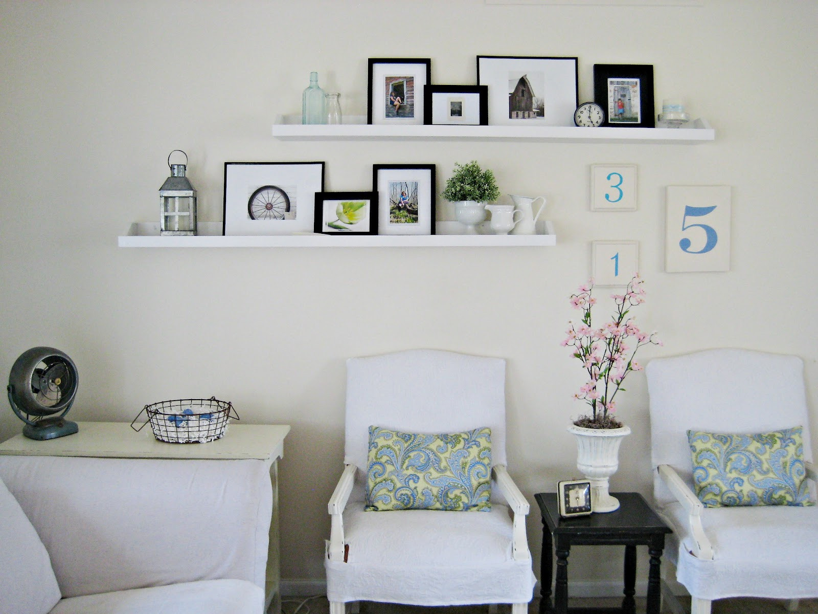 Wall Shelves Living Room
 Happy At Home DIY Ledge