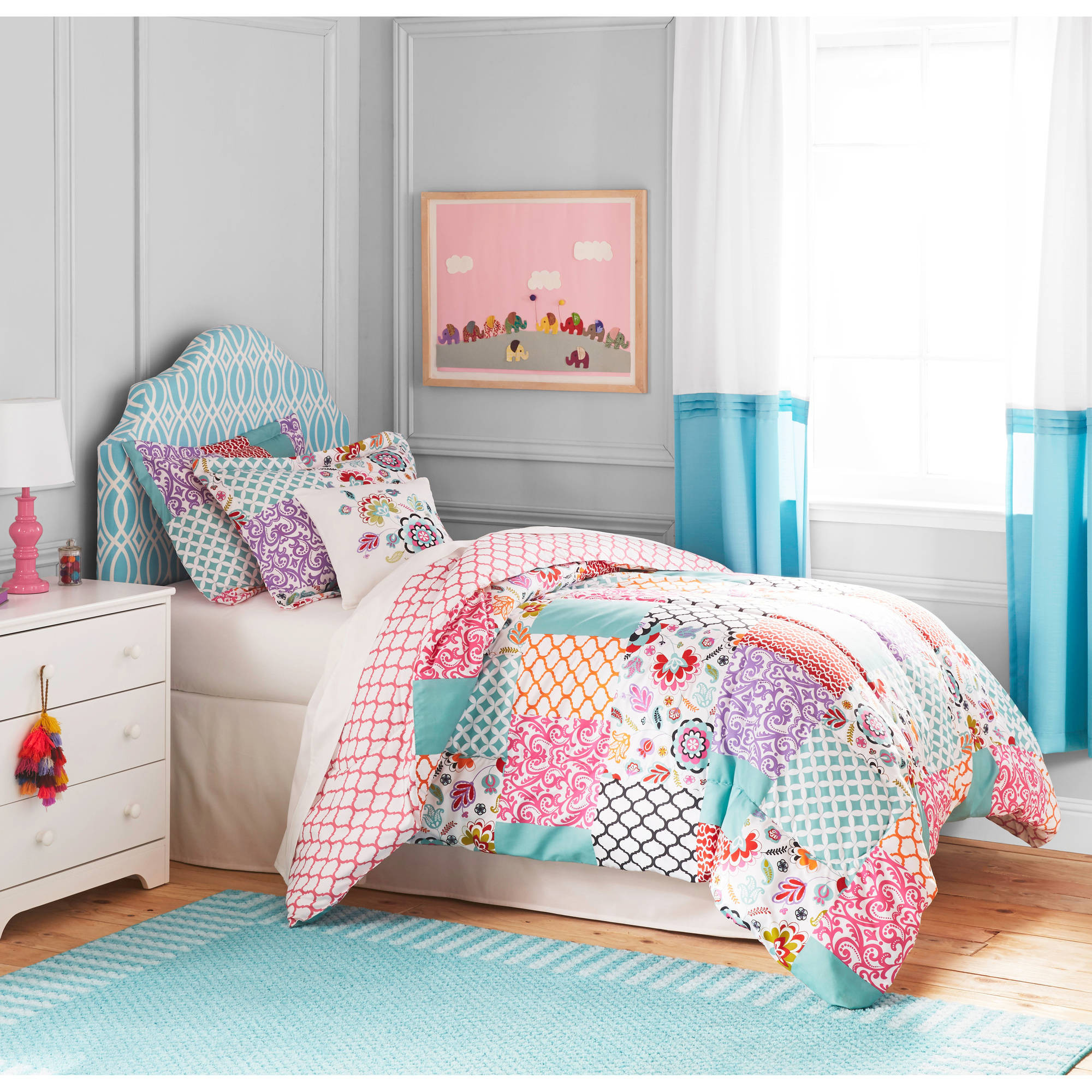 Walmart Bedroom Sets For Kids
 Better Homes and Gardens Kids BOHO Patchwork Bedding