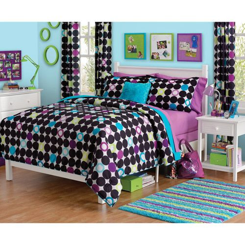 Walmart Bedroom Sets For Kids
 For M your zone color block dot forter set walmart