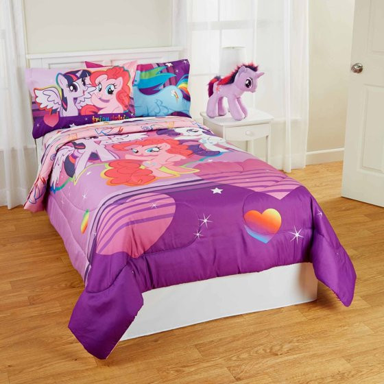 Walmart Bedroom Sets For Kids
 My Little Pony Pony Field Kids Bedding Bed in Bag Bedding