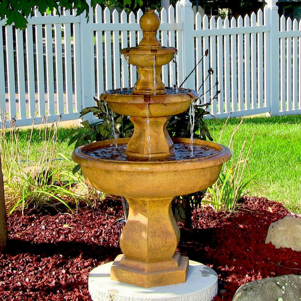 Water Fountain Landscape
 Water Fountain Tropical 3 Tier Outdoor Electric Garden