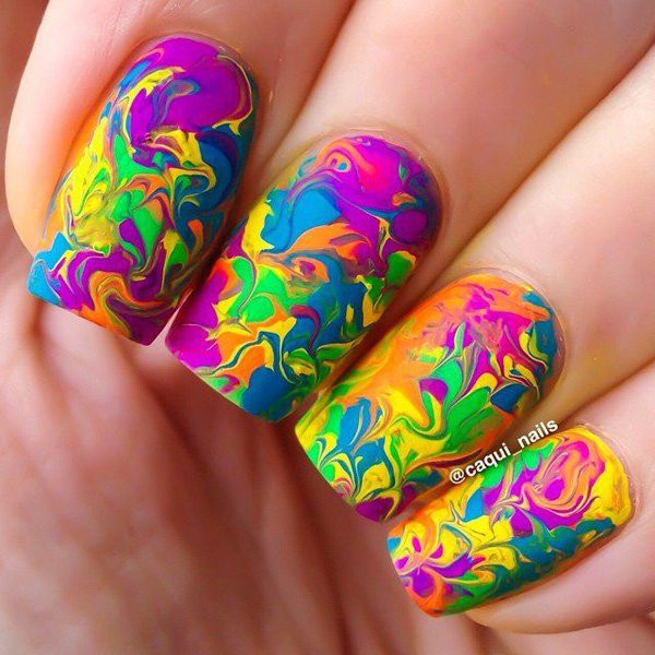 Water Marble Nail Designs
 35 Spectacular Water Marble Nail Art