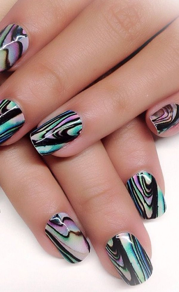 Water Marble Nail Designs
 18 Unique Water Marble Nail Designs for 2016 Pretty Designs