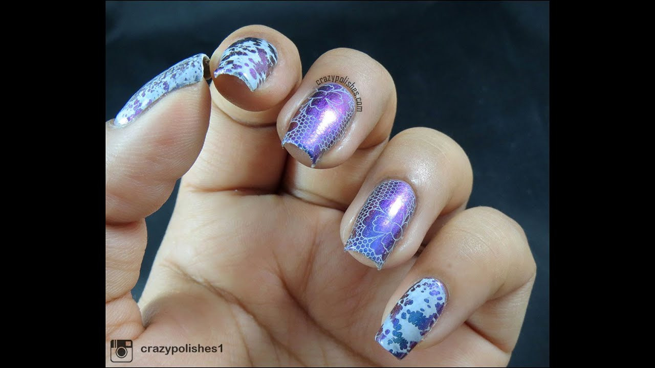 Water Nail Art Youtube
 Multichrome Water Spotted Nail Art