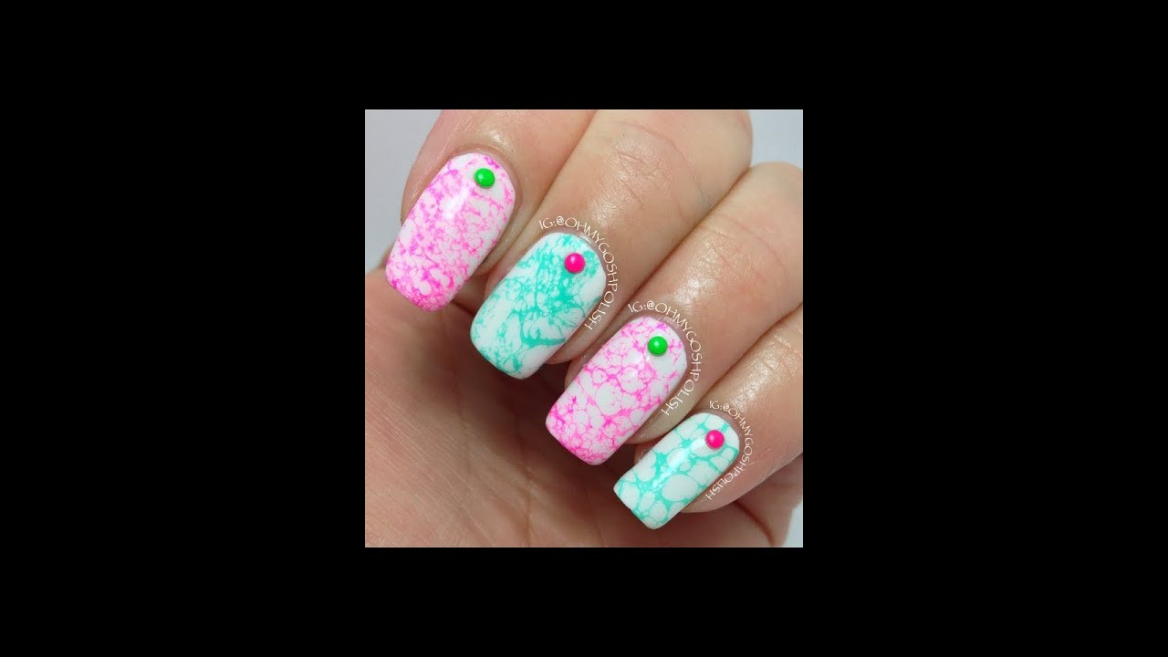 Water Nail Art Youtube
 Water Spotted Nail art