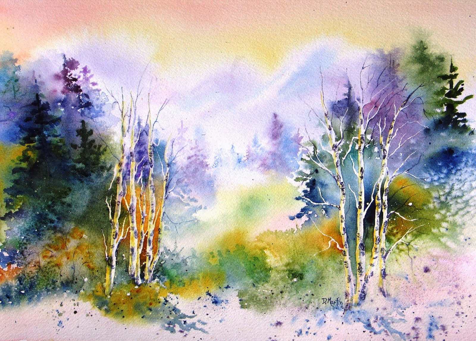 Watercolor Landscape Paintings
 Daily Painters Colorado Watercolor Landscape Painting