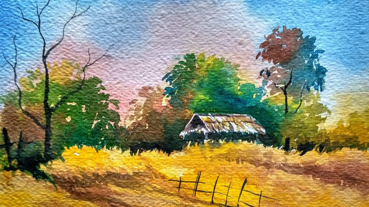 Watercolor Landscape Paintings
 Watercolor Landscape Painting Full Video Demonstration