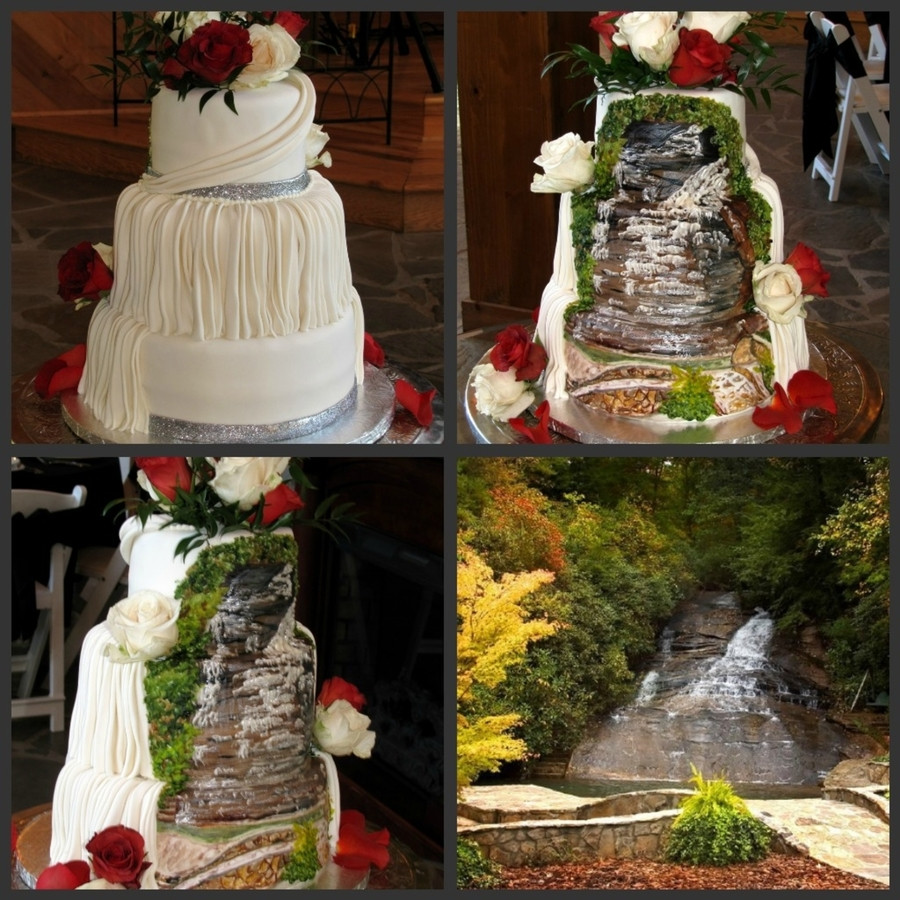 Waterfall Wedding Cakes
 Chota Falls Wedding Cake CakeCentral