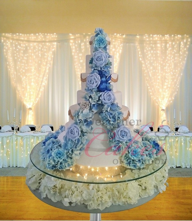 Waterfall Wedding Cakes
 Jasmine Chandelier Crystal Waterfall cake stand Asian