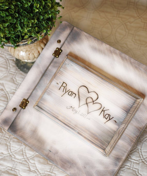 Wedding Album And Guest Book Set
 Items similar to Shabby Chic Rustic Wedding Album or Guest