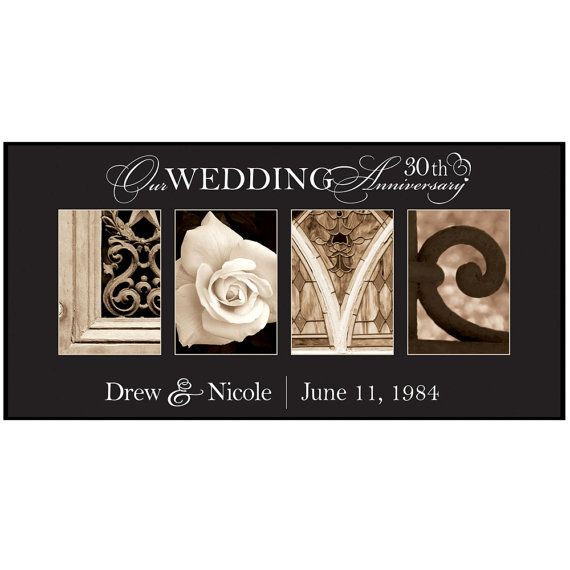 Wedding Anniversary Gift Ideas For Couple
 Personalized 30th anniversary Wedding Love Plaque