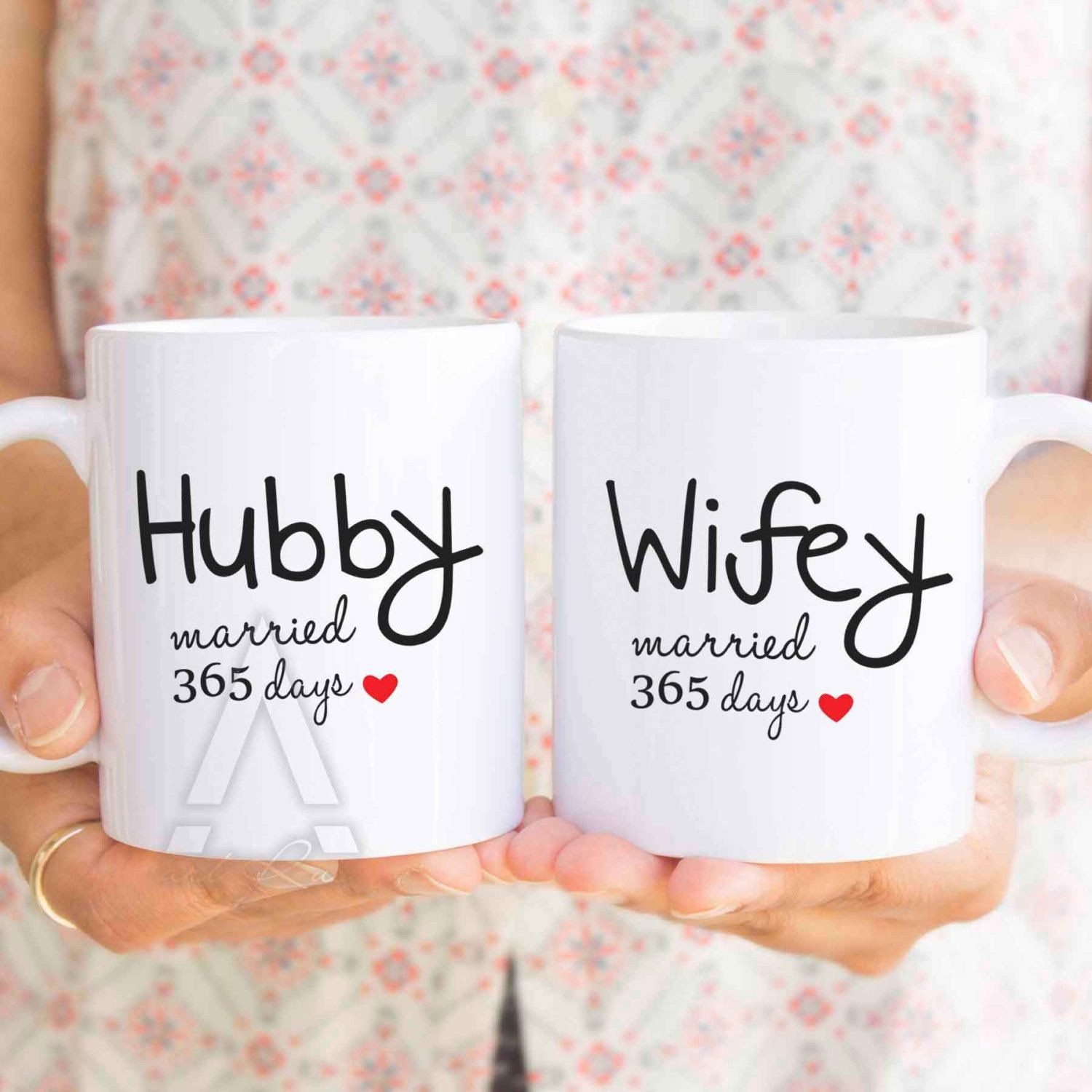 Wedding Anniversary Gift Ideas For Couple
 1 year wedding anniversary t for him couple coffee