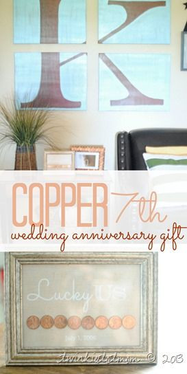 Wedding Anniversary Gift Traditions
 Copper Traditional 7th Wedding Anniversary t idea