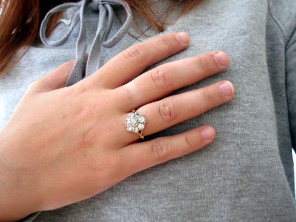 Wedding Band On Right Hand
 In Europe engagement ring is worn on the right hand