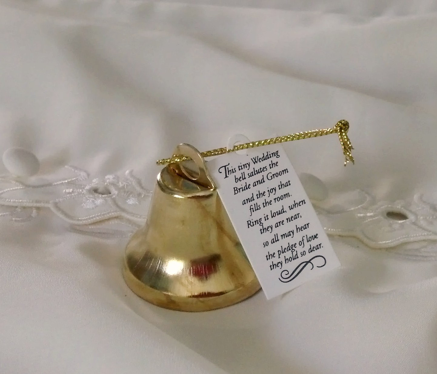 Wedding Bell Favors
 Kissing Bells Gold Wedding favors set of 24 reception