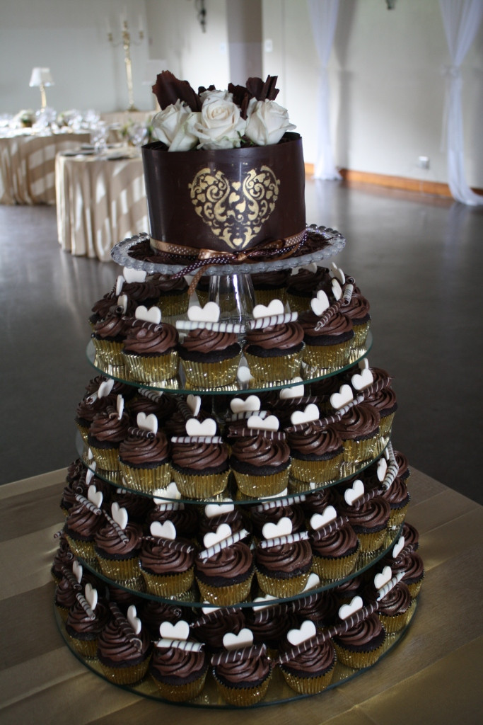 Wedding Cake Cupcake
 Choc n Cherry Wedding Cupcakes & Dessert Tables