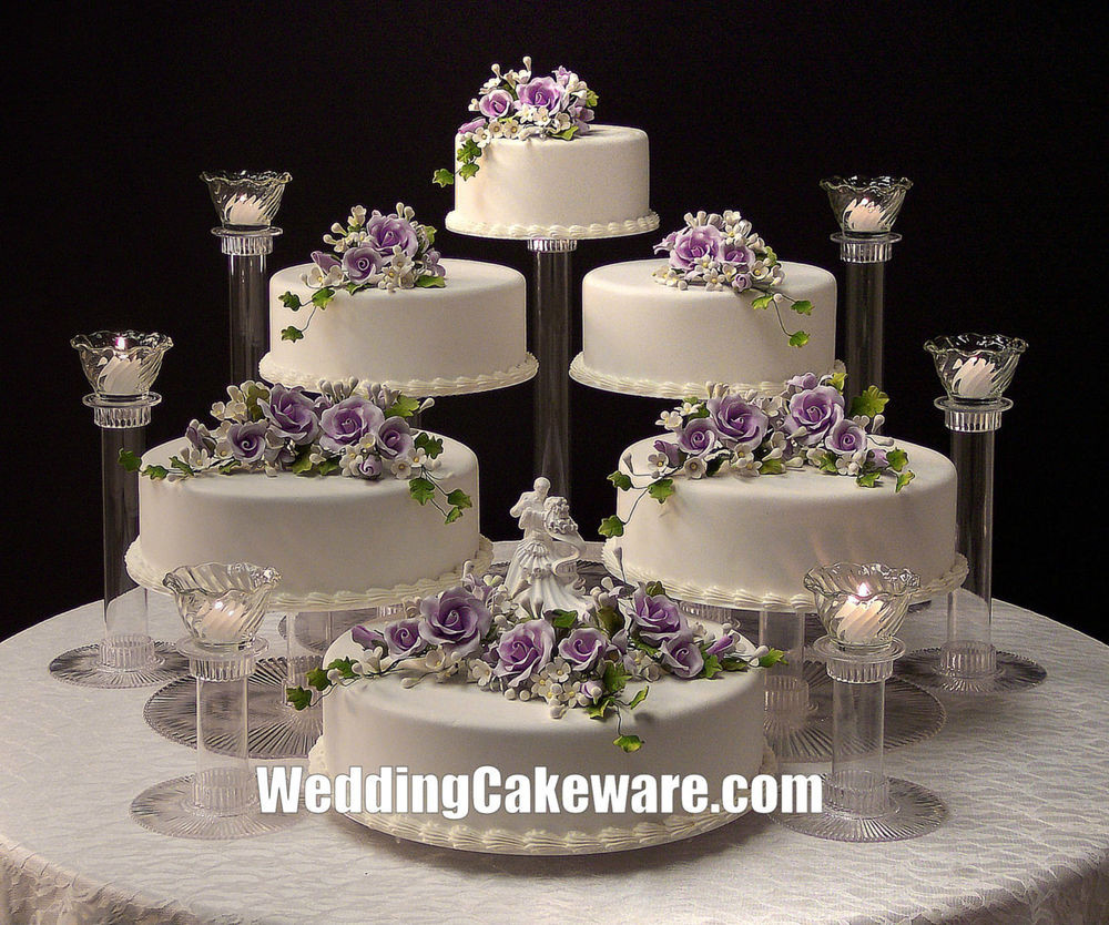Wedding Cake Display Stand
 6 TIER CASCADING WEDDING CAKE STAND STANDS 6 TIER CANDLE