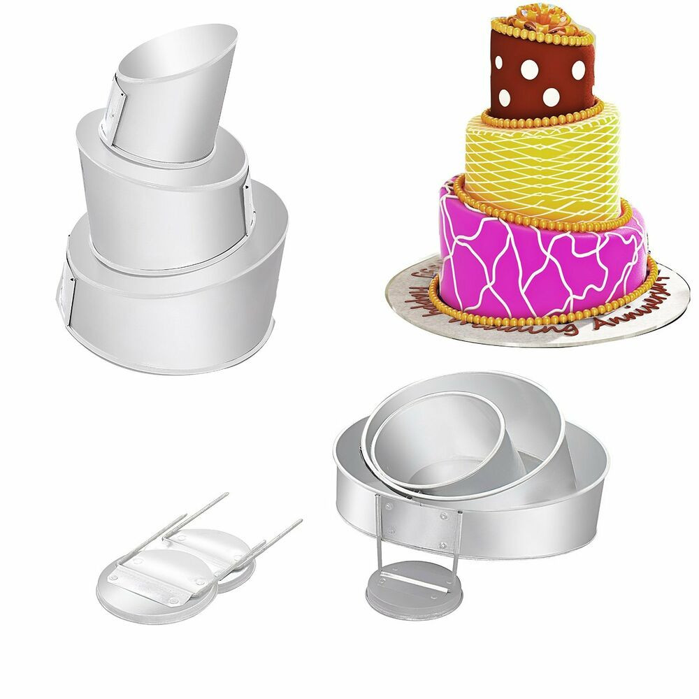Wedding Cake Pans
 Mini Topsy Turvy 4 Tier Multilayer Wedding cake pans