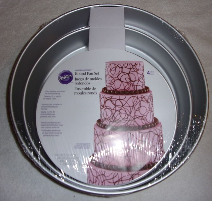 Wedding Cake Pans
 Wilton Performance Round tiered 4pc Cake Pan Set 2105