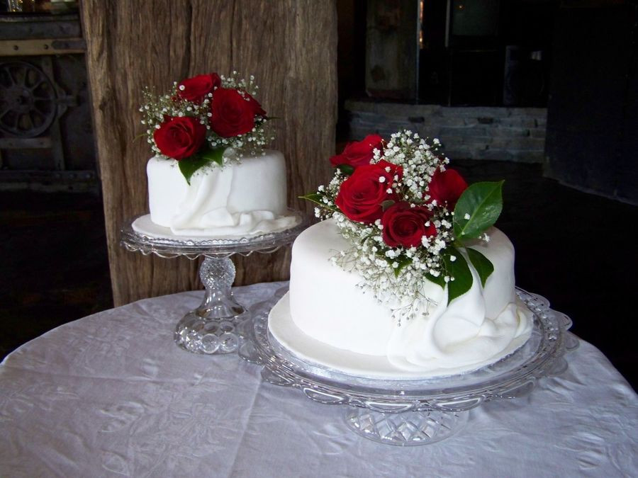 Wedding Cake Recipes For Tiered Cakes
 Two Tier Wedding Cake CakeCentral