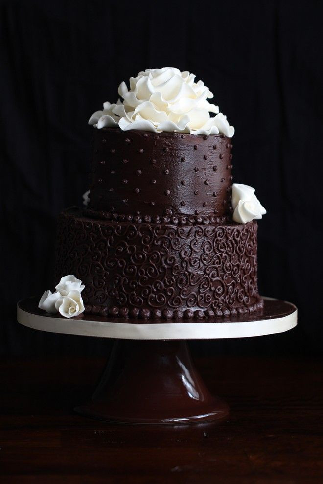 Wedding Cake Recipes For Tiered Cakes
 Two Tier Chocolate Cake pretty cake with recipe Nice in